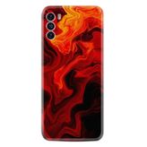 Kılıfland Reeder S19 Max Pro S ile Uyumlu Silikon Kılıf, Desen, Red Orange Zigzag