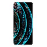 Kılıfland Reeder S19 Max Pro S ile Uyumlu Silikon Kılıf, Desenli Özel Seri Planets, Turkuaz-Siyah