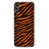 Kılıfland Reeder S19 Max Pro S ile Uyumlu Silikon Kılıf, Leopar Desen, Turuncu-Siyah