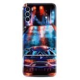 Kılıfland Reeder S19 Max Pro S ile Uyumlu Silikon Kılıf, Neon Cars Desen, Renkli