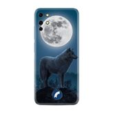 Kılıfland Reeder S19 Max Pro S ile Uyumlu Silikon Kılıf, Platinium Series, Wolf Moon Desenli, Mavi