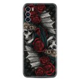 Kılıfland Reeder S19 Max Pro S ile Uyumlu Silikon Kılıf, Skull Rose Desen, Siyah