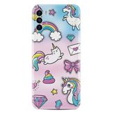 Kılıfland Reeder S19 Max Pro S ile Uyumlu Silikon Kılıf, Unicorn Desen, Renkli