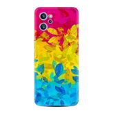 Kılıfland Reeder S19 Max Pro S ile Uyumlu Silikon Kılıf, Yapraklar Desen, Renkli