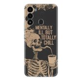 Kılıfland Tecno Spark 8C Kılıf, Boutique Baskılı, Mentally Pcode, Siyah