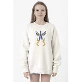 Kill La Kill Anime Junketsu Beyaz Kadın 2ip Sweatshirt