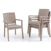 King 4'lü Rattan Sandalye Cappuccino