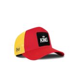 King Logolu Kırmızı-Sarı Trucker Şapka