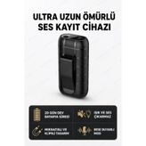Kingboss 32GB Mini Ses Kayıt Cihazı Mıknatıslı 20 Gün Şarj Profesyonel Kaydedici