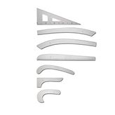 Kingstar Şeffaf Plastik Riga Cetvel Takım (7 Parça)