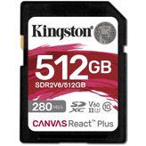 Kingston Canvas React Plus 512GB V60 SD Hafıza Kartı