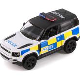 Kinsmart Land Rover Defender Polis Aracı Diecast Model Araba