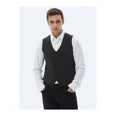 Kip Antrasit Regular Fit Casual Örme Triko Yelek, Erkek, M Beden