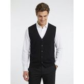 Kip Siyah Regular Fit Casual Örme Triko Yelek - 2XL