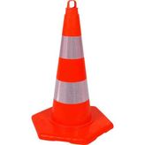 Kırılmaz Trafik Konisi 75 Cm (Çift Reflektifli)