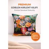 KIRLENT EV Goblen Dokuma Çiçek