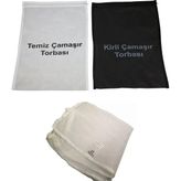Kirli Temiz Torbası Çamaşır Filesi Torbaları Set