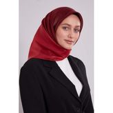 Kırmızı Çift Renk Kehribar Eşarp