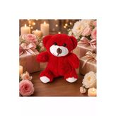 Kırmızı Peluş Ayı Oyuncak (25-30 Cm)