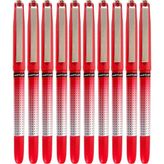 Kırmızı Pilot Kalem 10 Adet Uniball Eye Needle 0.5 Mm İğne Uçlu Pilot Kalem Ub-185 S İğne Uçlu Likit Mürekkep Jel Kalem