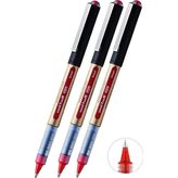 Kırmızı Pilot Kalem 3 Adet Uniball Eye Broad 1.0 Mm Roller Pilot Kalem Ub-150-10 Roller Uçlu Likit Mürekkepli