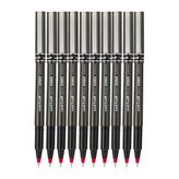 Kırmızı Pilot Kalem Ub-155 Micro Deluxe 10 Adet Uniball Pilot Kalem 0.5 Mm Roller Uçlu Pilot Kalem İnce Uçlu Likit