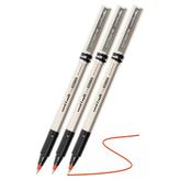 Kırmızı Pilot Kalem Ub-177 Fine Deluxe 3 Adet Uniball Pilot Kalem 0.5 Mm Roller Uçlu Pilot Kalem İnce Uçlu Likit Mürek