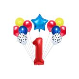 Kirmizi Rakamli Balon Set, 1