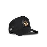 Kirpi Logolu Siyah Trucker Şapka