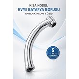Kısa Model Evye Batarya Borusu – Krom, 5 Yıl Garantili