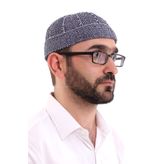 Kışlık Kadife Takke Katlamalı Desenli