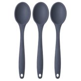 Kitchen Design Lab Silikon Kaşık Seti 3 Adet, 27 cm, Antrasit
