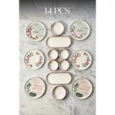 Kitchen Life Sakura Stackable Kahvaltı Takımı - Lüx Kahvaltılık Sunum Seti Tabağı