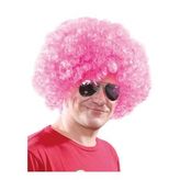 Kıvırcık ( Afro ) Bonus Peruk - Açık Pembe