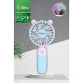 Kiwi KFAN-7603 Pembe Mavi Ultra Sessiz Telefon Tutacağı Standlı El Tipi Vantilatör