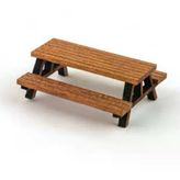 Kiwi Maket Ahsap Bank Cift 4Cm