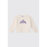 Kız Bebek Ekru-Mor Sweatshirt 4 Yaş (104 cm)