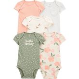 Kız Bebek Kısa Kollu 5li Body