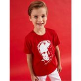 Kız Çocuk Atatürk Baskılı T-Shirt- 23 Nisan Tişört- Kırmızı T-Shirt- Atatürk Tişört - 16 Yaş