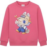 Kız Çocuk Bluz Baskılı - Pembe - 8 Yaş