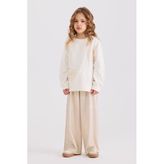 Kız Çocuk Ekru Sweatshirt 7 Yaş (122 cm)