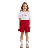 Kız Çocuk Örme Kırmızı Şort 4 Yaş (104 cm)