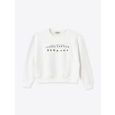 Kız Çocuk Papatya Taşlı Sweatshirt