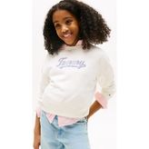 Kız Çocuk Payetli Script Logolu Sweatshirt - Krem - 7 Yaş