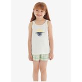 Kız Çocuk Pijama Takımı 60564 - Krem