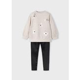 Kız Çocuk Pullover Kadife Tayt 2 Li Set 4706 06YAŞ 53