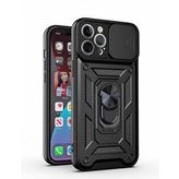Kızaklı Tank Kılıf Apple iPhone 12 Pro Max Siyah