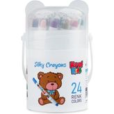 KK505 Kids Pastel Boya Sılky Crayons 24' Lü