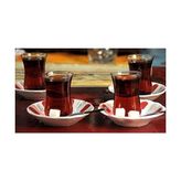 Klasik Optikli Çay Bardak 12 Adet Çay Bardağı - 0 - Siyah