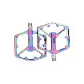 Kldoro Rulmanlı Alüminyum Bisiklet Pedalı Rainbow Oilslick Pedal Bisiklet Aksesuarı Yedek Parça
